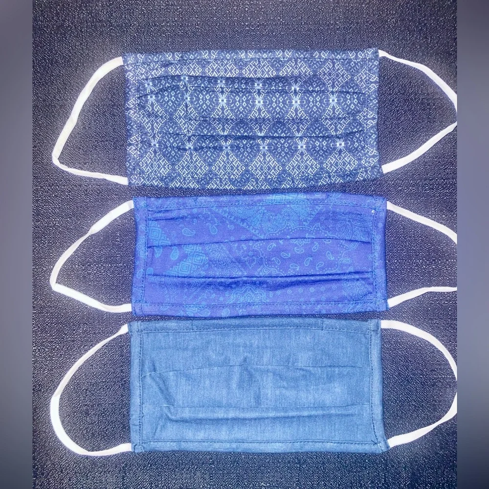 Face Masks 3x About Face Adult Washable Reusable Non-Surg Cloth Soft Knit Wire